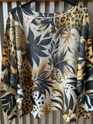 ARRIVING SOON Sweater Lightweight Cheetah Leopard Jungle Brown Black