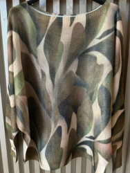 ARRIVING SOON Sweater Lightweight Olive Patterened ONE Size