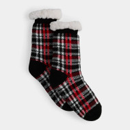 ARRIVING SEPTEMBER Socks Cozy Cabin Plaid Sherpa