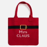 ARRIVING OCTOBER Tote Christmas Mrs. Santa Knit Red Santa Belt 