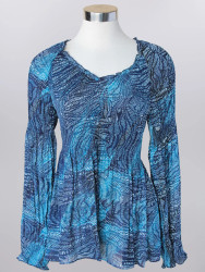 Keren Hart Blouse Top Navy Blues 