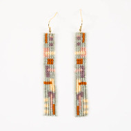 Earrings Beaded Pastels Honey Dew Dangle