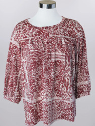 Top Pullover by Keren Hart Rust Cream