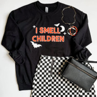 Sweatshirt Halloween Funny I Smell Children Black USA Made