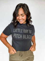 T-Shirt Funny Little Ray Of Pitch Black Comfort Colors Black