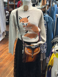Sweater Grey Cozy Fox
