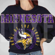 ARRIVING SOON Sweatshirt Minnesota Vikings NFL Home Of The Vikings Black