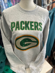 Sweatshirt Green Bay Packers White G Go Pack Go