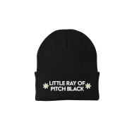 Beanie Funny Just A Ray Of Pitch Black Embroidered 