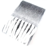 Scarf Cozy Winter Fuzzy Black White Grey