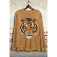 Sweatshirt Mineral Washed Tiger Mustard 