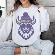 Arriving 8-30 Sweatshirt Vikings Minnesota NFL Bearded Viking Glasses