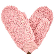 Mittens CC Sherpa Teddy Bear Convertible Fonger Access Blush Pink