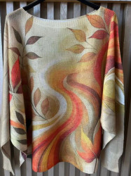 Sweater Lightweight Fall Leaves 