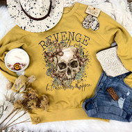 Sweatshirt Skull Halloween Revenge Is Beneath Me But Accidents Happen
