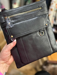 Purse Conceal & Carry Multi Pocket Strap Front Zip Pocket Multiple Inside Pockets