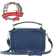 Purse Oprah’s Favorite RFID Credit Card Protection Sleeves Navy Crossbody