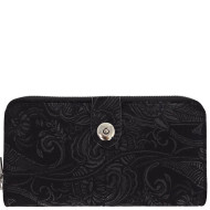 Wallet RFID Credit Card Protection Sleeves Black Paisley 