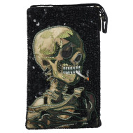 Purse Club Evening Handbag Crossbody Skull Vincent Van Gogh Smoking 