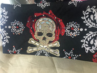 Bandana, Skull on Rose FREE SHIPPING