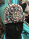 Scarf, this 39x40" cotton scarf is BoHo at its best, we have loaded it with Swarovski and Austrian crystal rhinestones for the perfect bling bling!  Check out all the scarves that Go Brazen has on line or swing on by their store in Red Wing, Minnesota