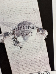 Bracelet, Amazing Grace Silvertone