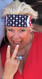 Bandana, American made flag loaded with Swarovski crystals, over 200 of them.  Red center in the stars surrounded by clear bling.  Check out all our stars and strips American Flag bandanas on line or swing on by our store in Red Wing, Minnesota