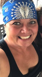 Bandana, Angel Wing Royal Blue FREE SHIPPING