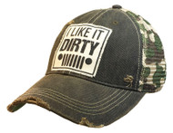 Baseball Trucker Cap,  I Like It Dirty Jeep Camo 