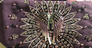 Bandana, Angel Wing Purple Plum on Plum FREE SHIPPING