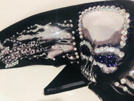 Bandana, Skull Flames Guns Purple Bombshell FREE SHIPPING