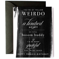 Card, Birthday Weirdo, Bosom Buddy