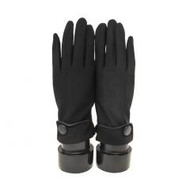 Gloves, Driving Black Button Detail