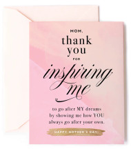 Card, Mother’s Day Thanks For Inspiring Me