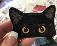 Sticker, Cat Black Eyes