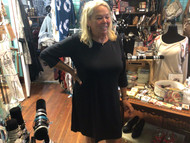 Dress,  Discontinued  1x Left Travel 3/4 Sleeve Black 