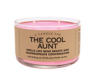 Candle, Soy 4” Cool Aunt Smells Like Wine Breath & Inappropriate Conversation