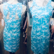 Dress, Sleeveless Sexy Coolant Fabric SPF 50 Palm Turquoise LuLu B 