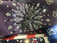 Bandana, Dragonfly on Plum 