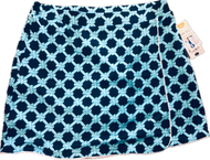 Skort, Rope Navy Turquoise Piping LuLu B Coolant Fabric 