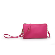 Purse, Crossbody Wristlet Berry Pink
