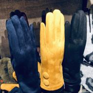 Gloves, Suede Like Mustard