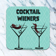 Coaster, Weiner Dog Cocktail Weiners Dachshund USA Made