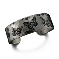Bracelet, Engraved Butterflies