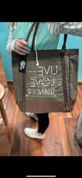 Purse, Tote Canvas Live Love Travel