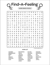 Find-A-Feeling Word Search Puzzle - Downloadable Worksheet