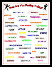 Assorted Feelings Poster - 8.5"x11" Downloadable Poster