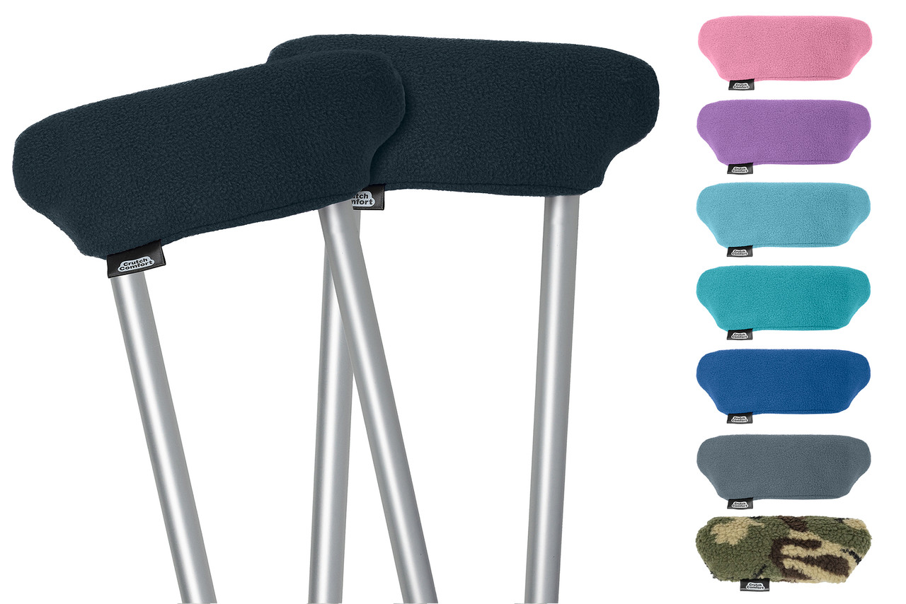 Crutch Comfort Universal Crutch Underarm Pad Covers - All Colors - Top  Glides