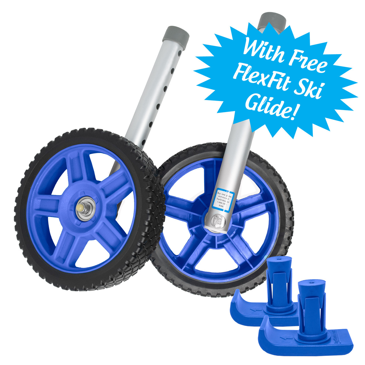 Off-Road Walker 8 Inch Wheel Kit with Universal FlexFit Ski Glides