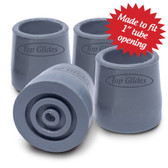 Steel-Reinforced 1" Rubber Tips - 2 Pairs